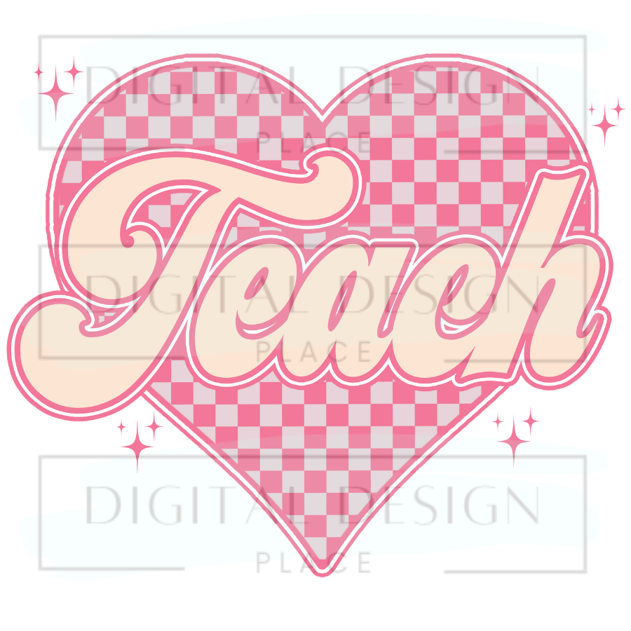 Teach Retro Check Heart BTSB35