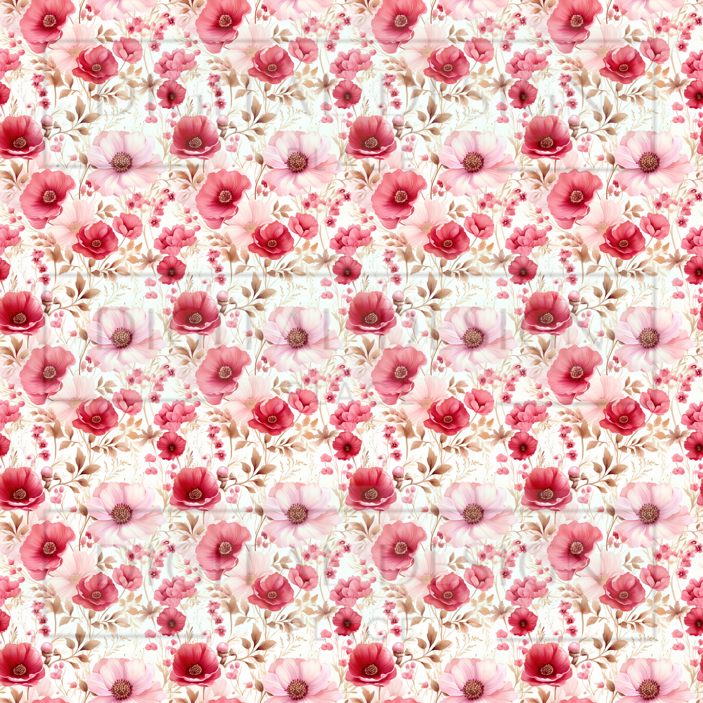 Strawberry Florals VinylV1207