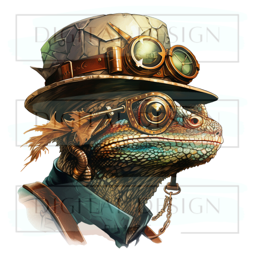 Steampunk Lizard ANIA153