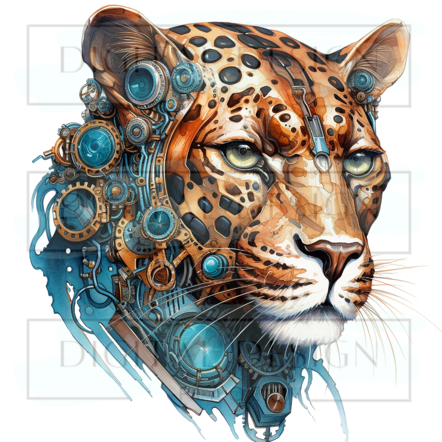 Steampunk Cheetah ANIA163