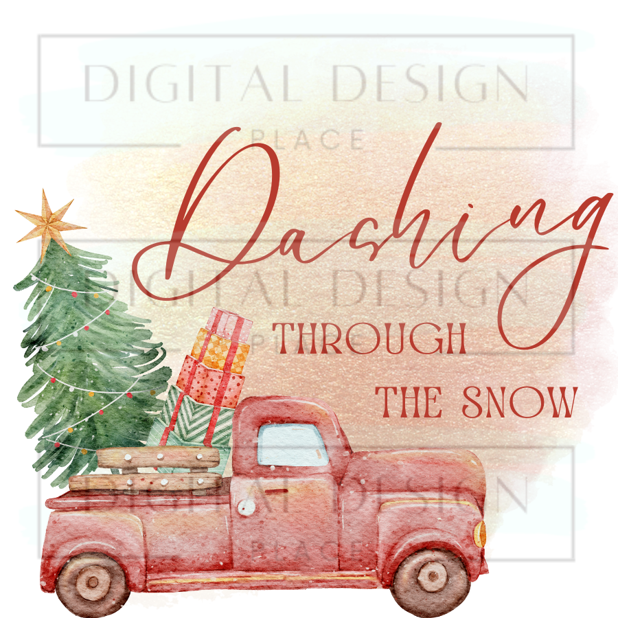 Vintage Christmas Truck CHRC4