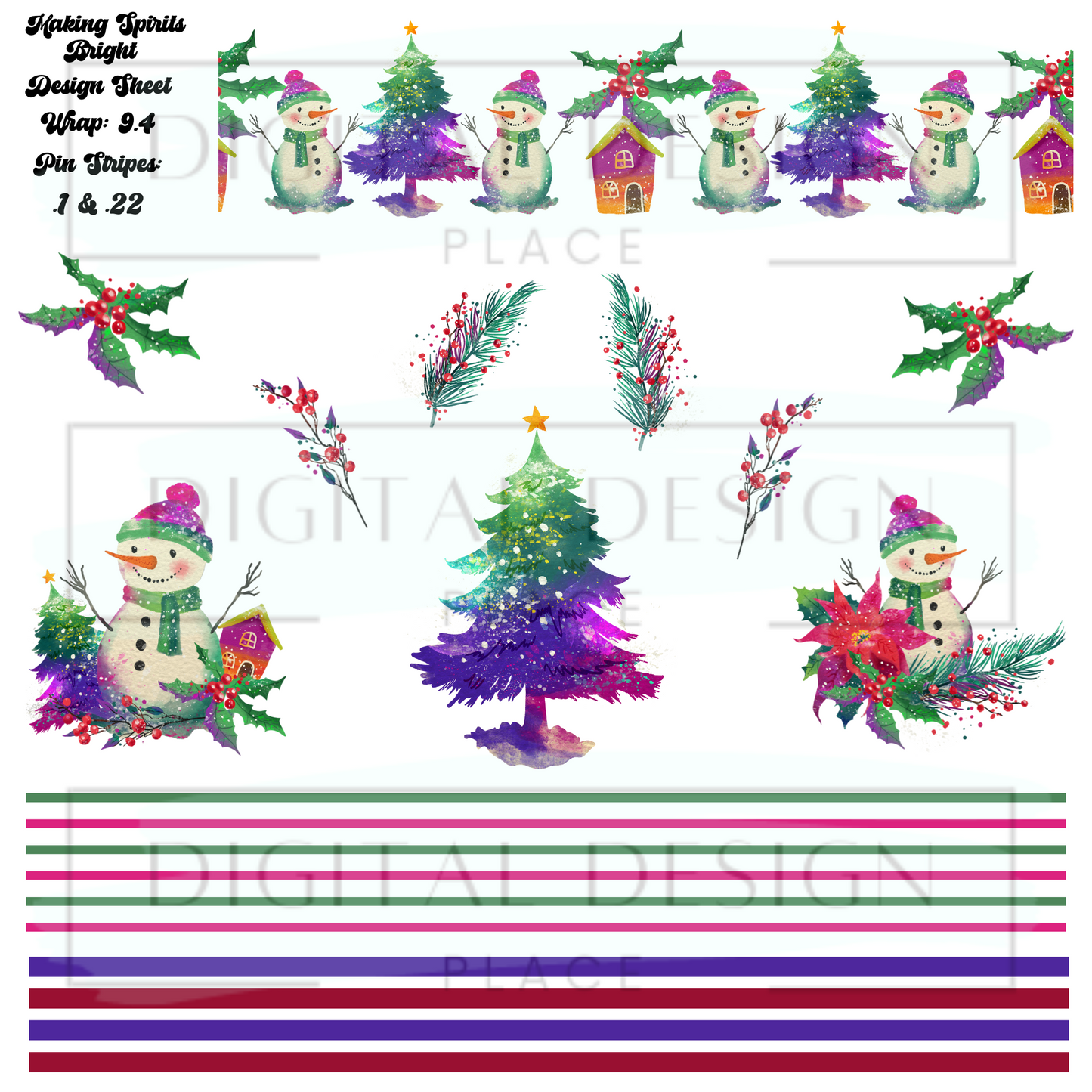 Making Spirits Bright Design Sheet DS21