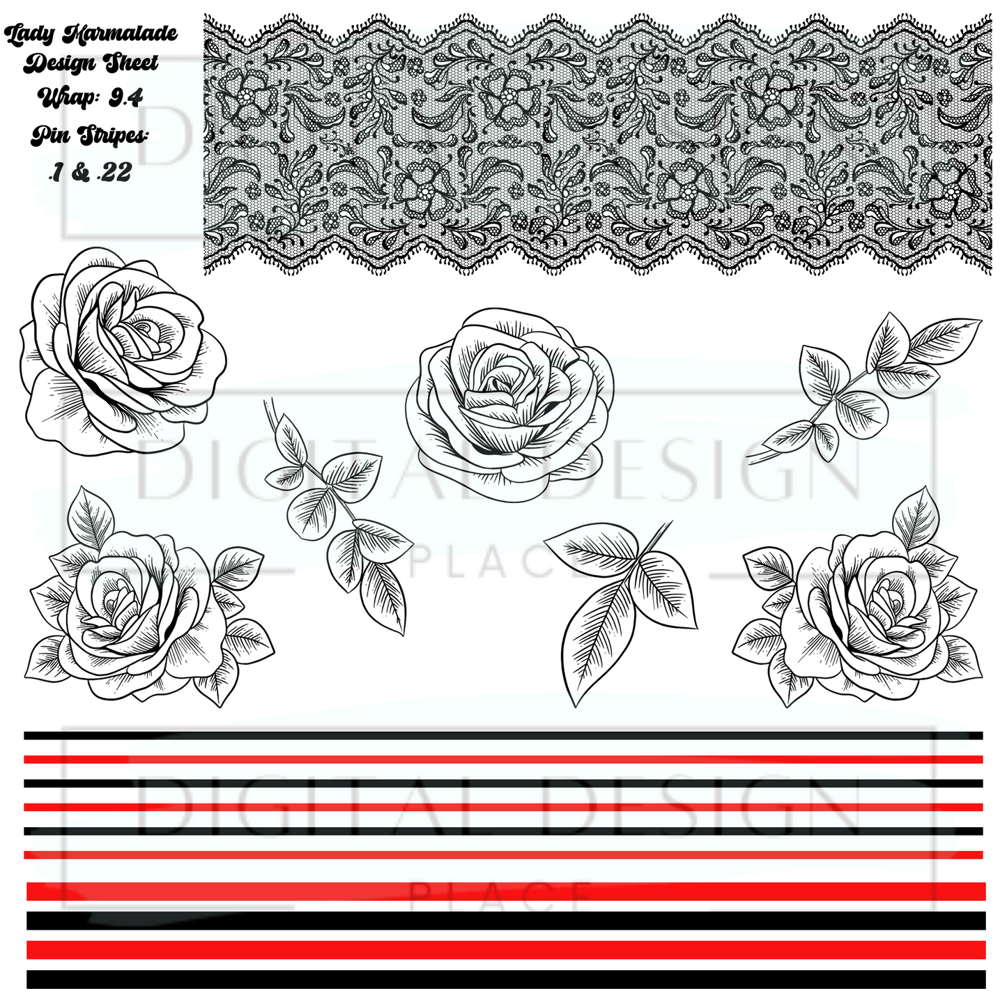 Lady Marmalde Design Sheet DS25