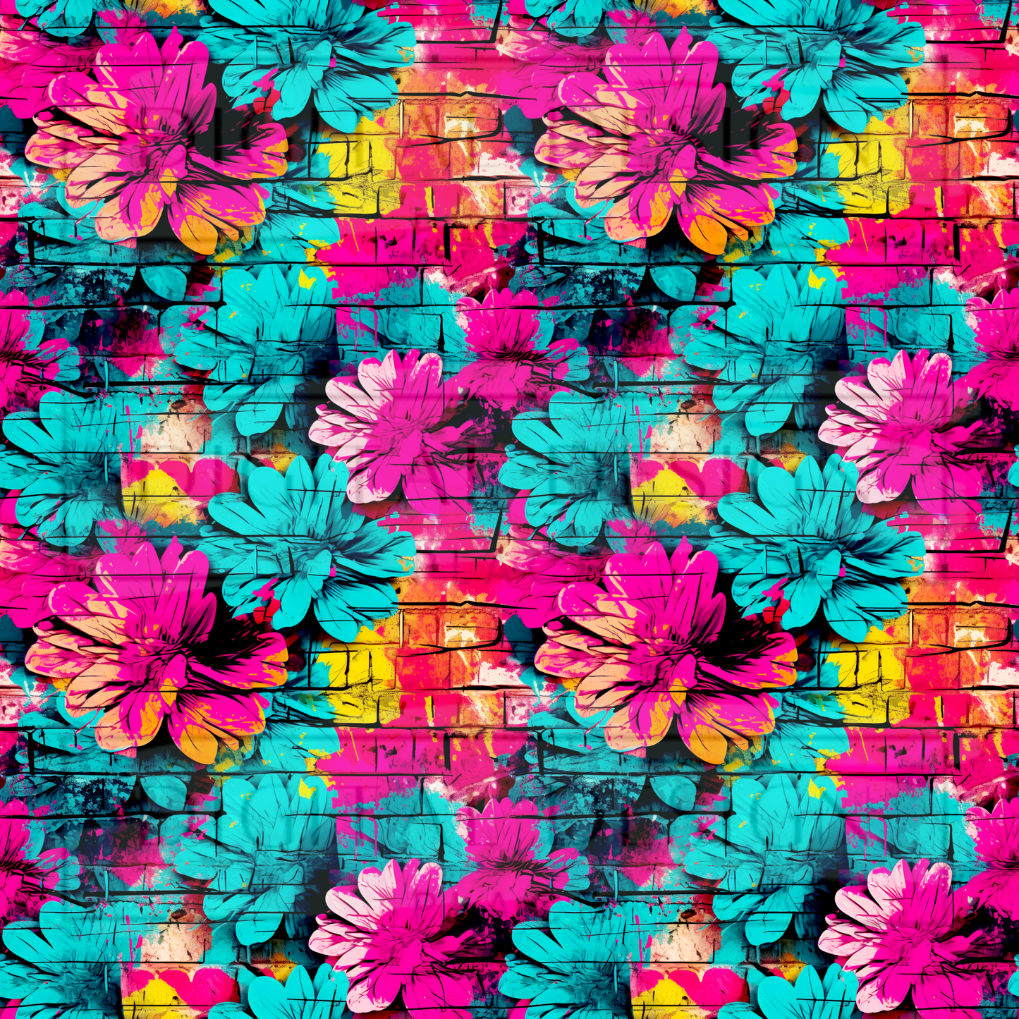 Graffiti Floral VinylV1740