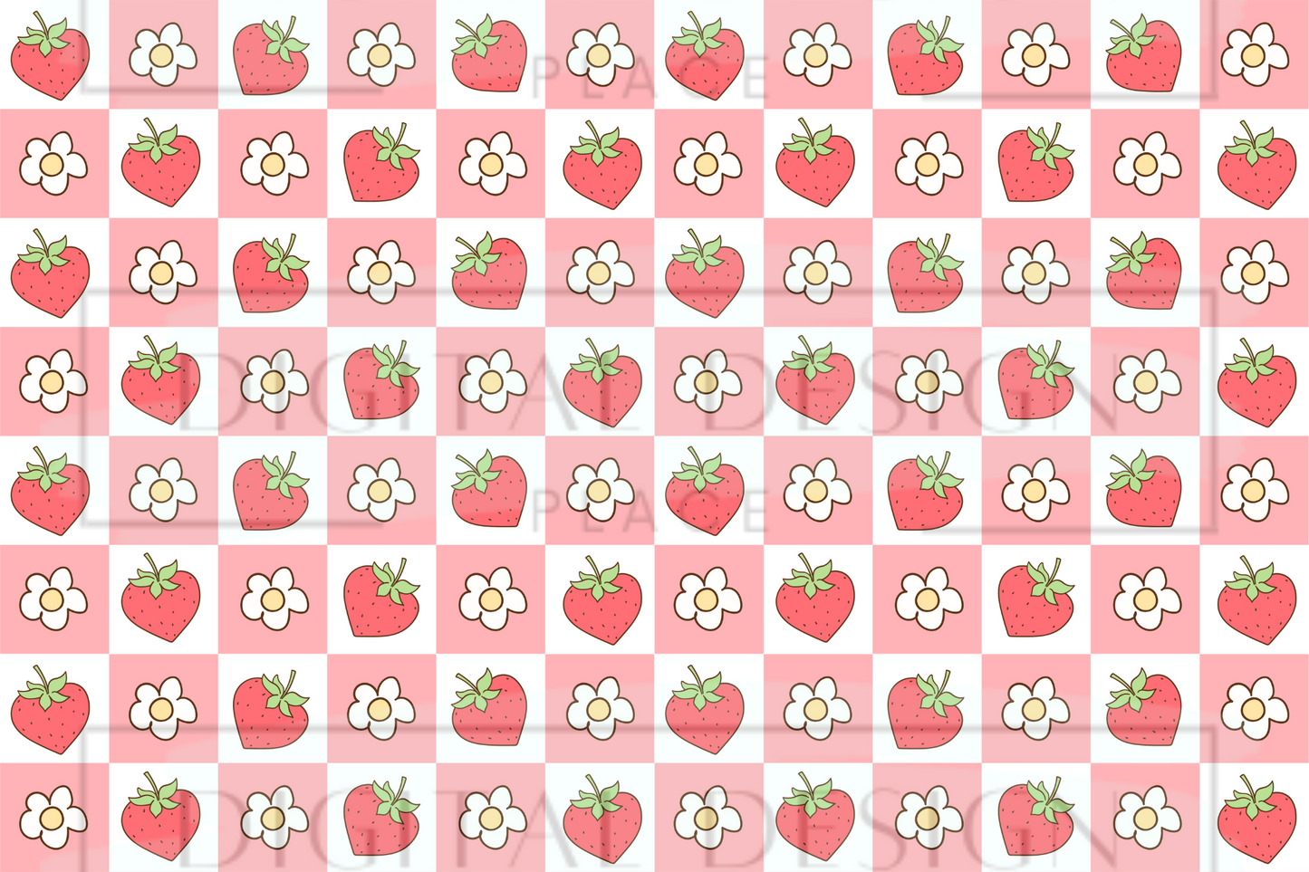 Strawberry Plaid Kids Wrap KW36