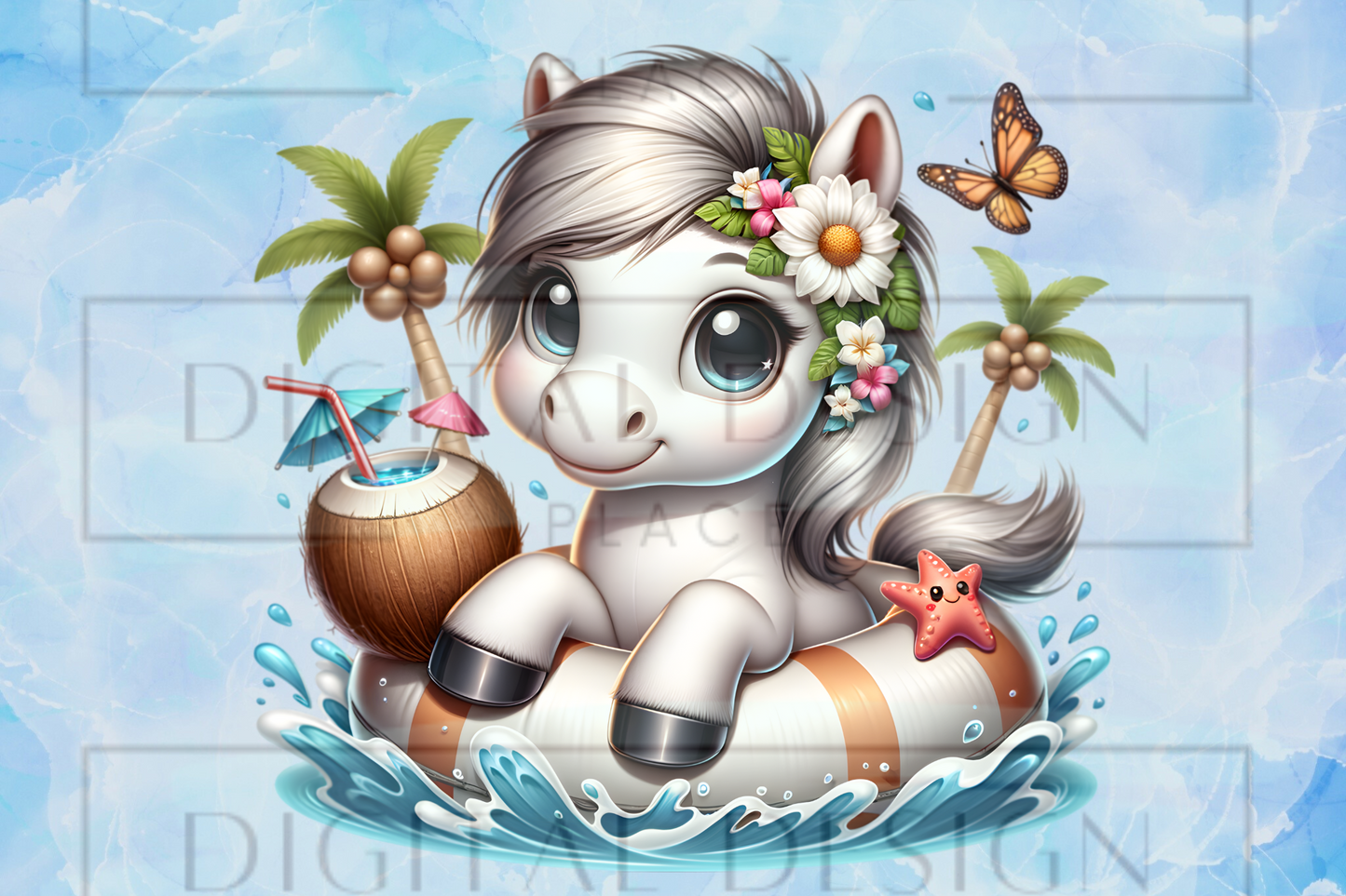 Summer Unicorn Kids Wrap KW40