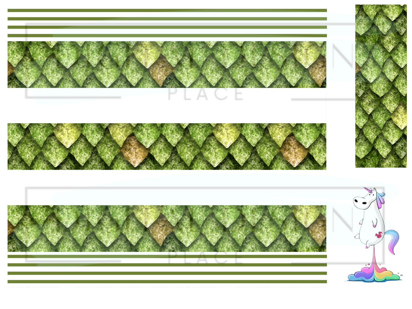 Green Dragon Pin Stripes TSTLO15