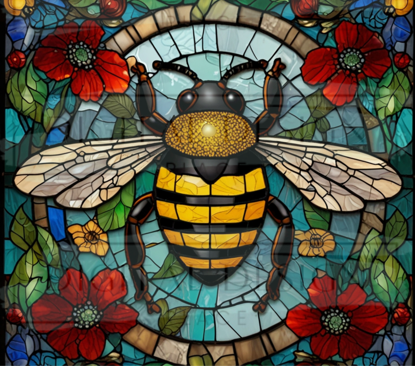 Stained Glass Bumblebee TWYT201