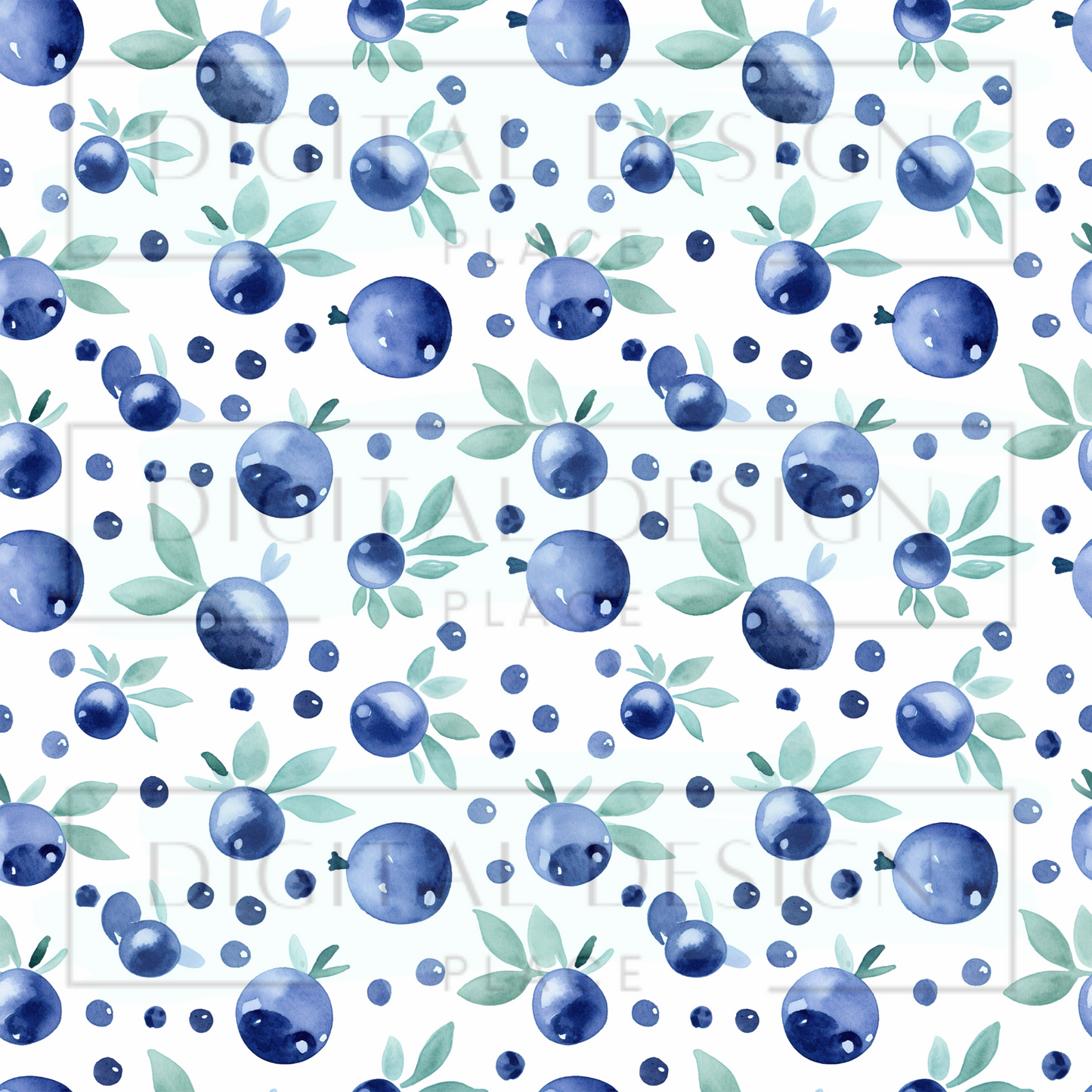 Scattered Blueberries VinylV1340