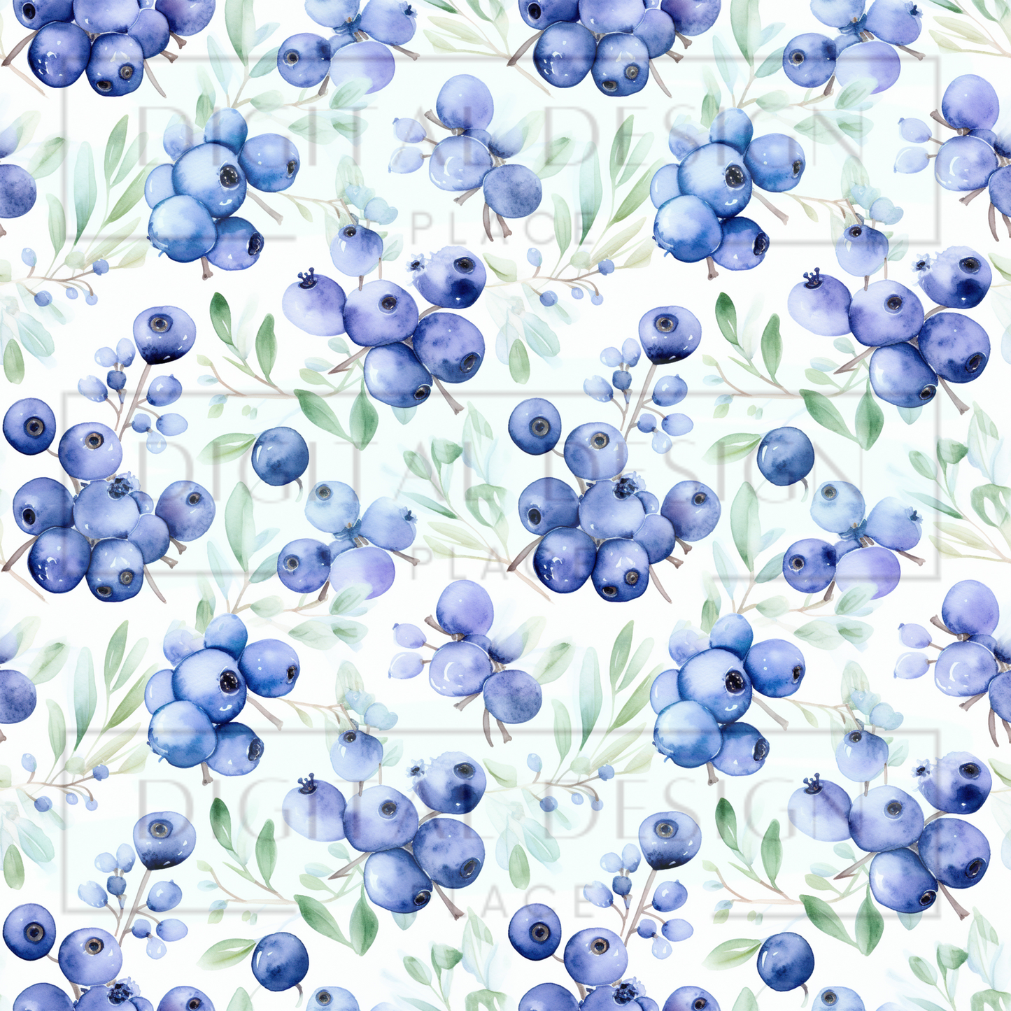 U-Pick Blueberries VinylV1341