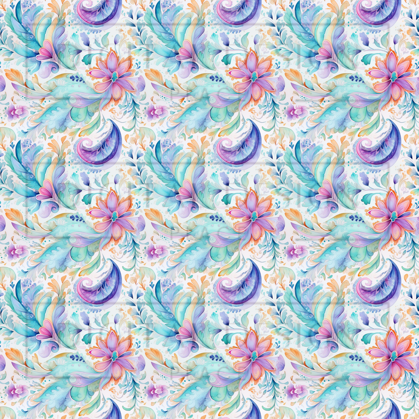 Pastel Paisley VinylV1380