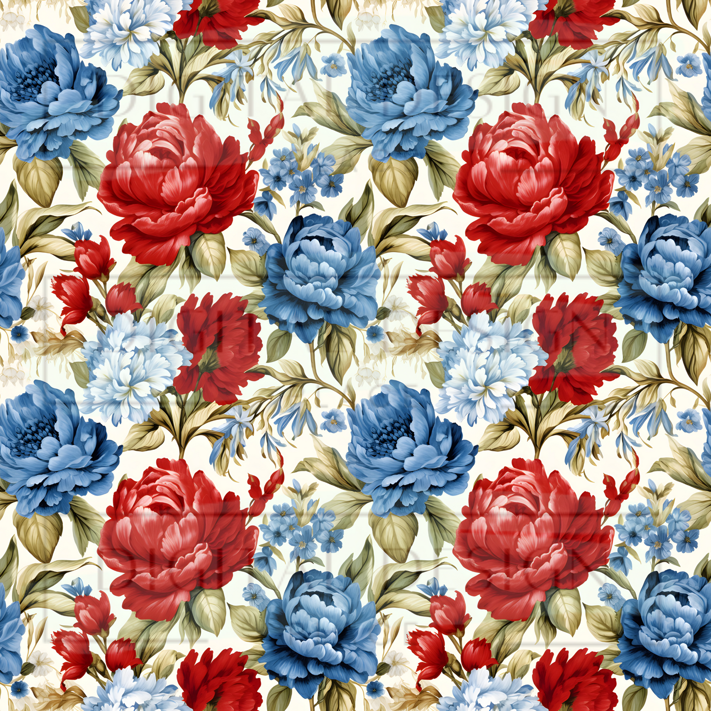 Patriotic Peonies VinylV1422