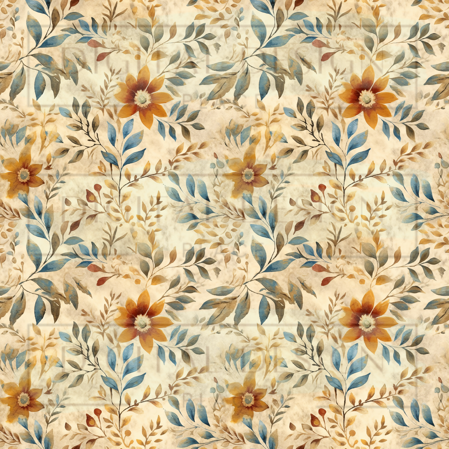 Rustic Floral VinylV1456