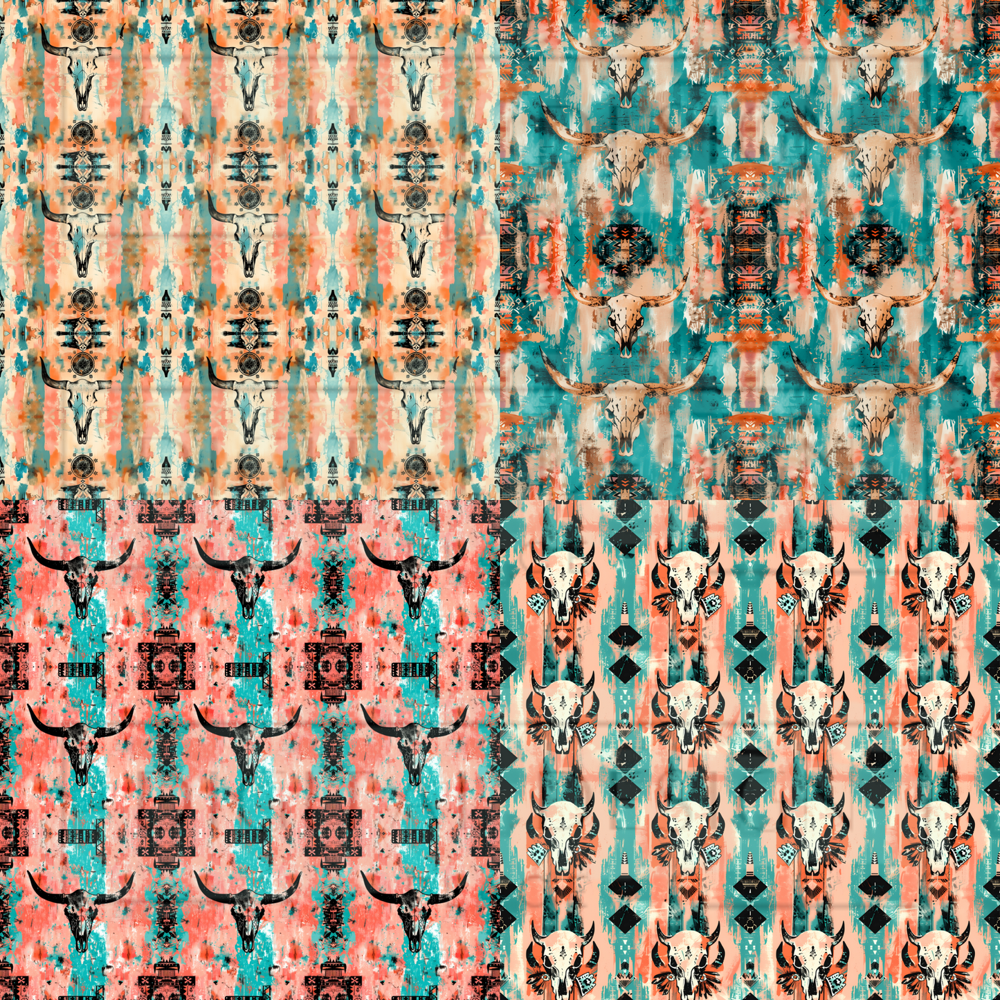 Aztec Square Prints VinylV1466