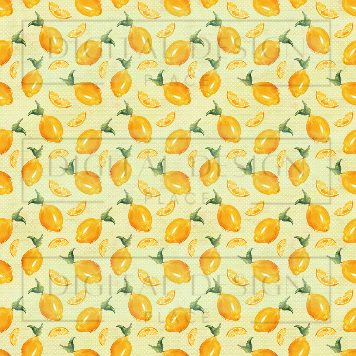 Yellow Lemon Full Print VinylV1479