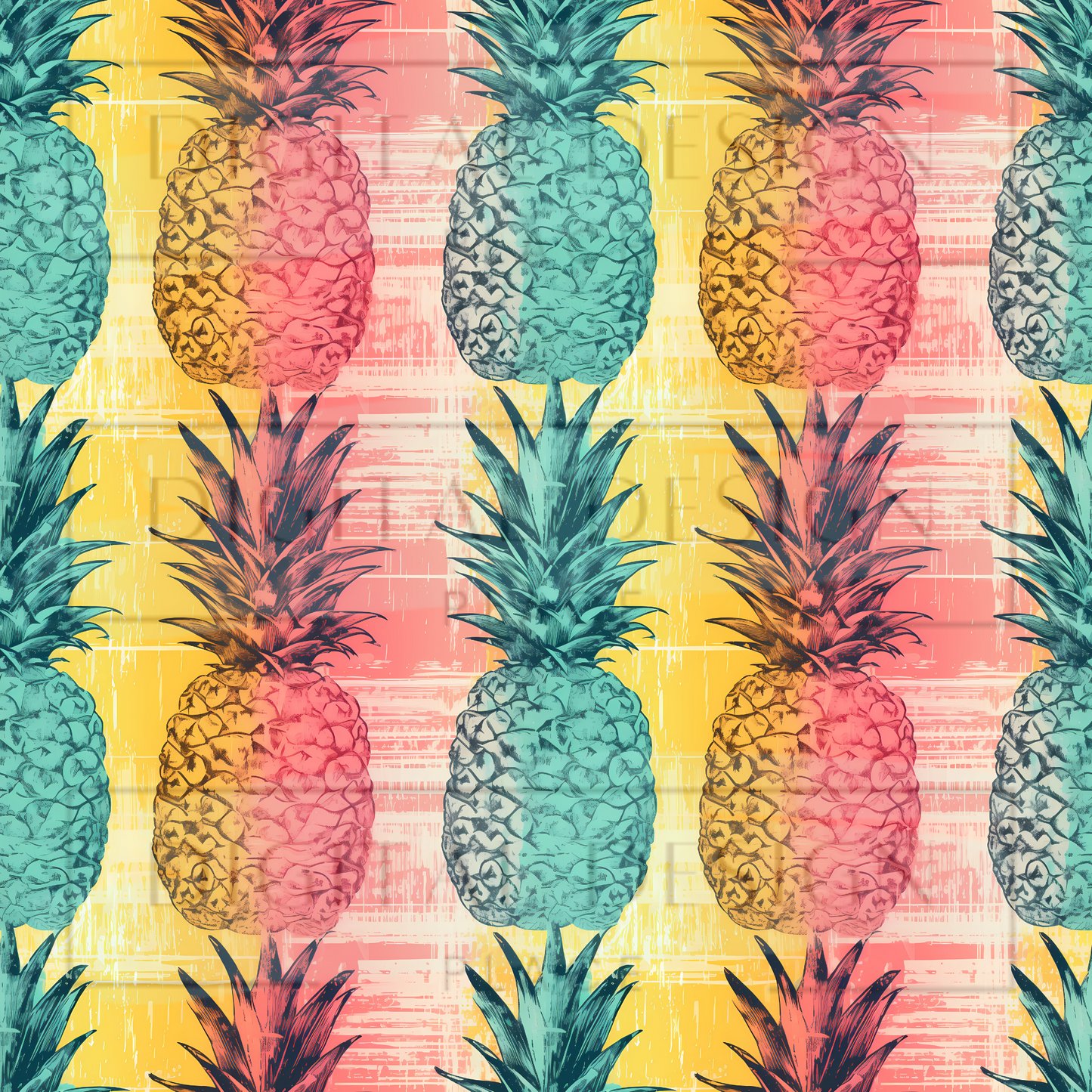Neon Pineapple Large VinylV1515