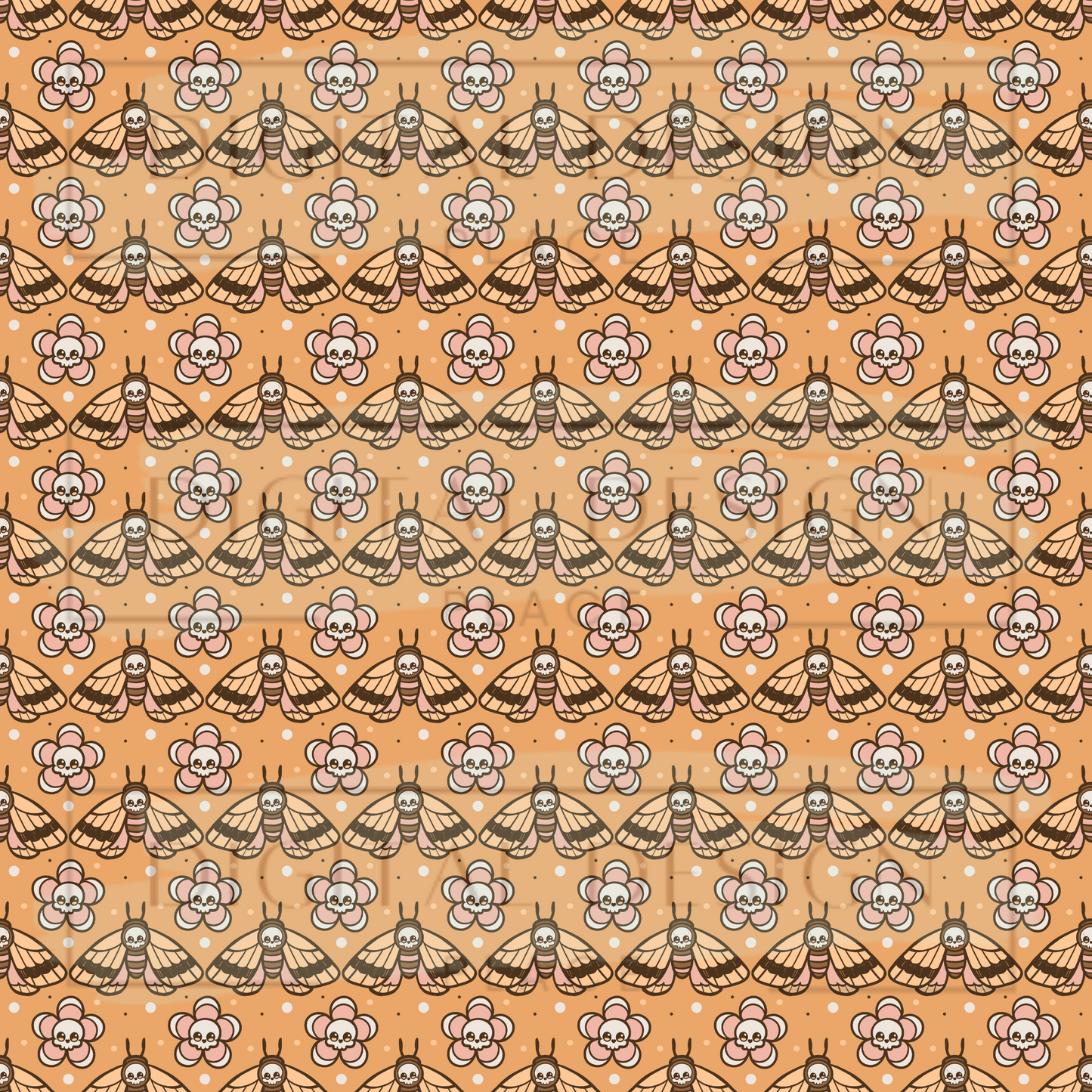 Death Moth Small Print Retro VinylV1589