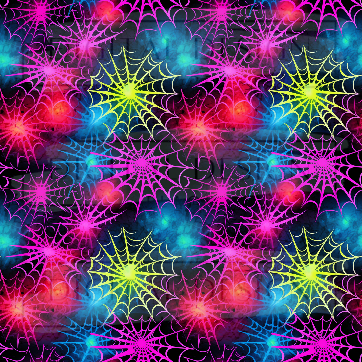 Neon Spiderwebs VinylV1600