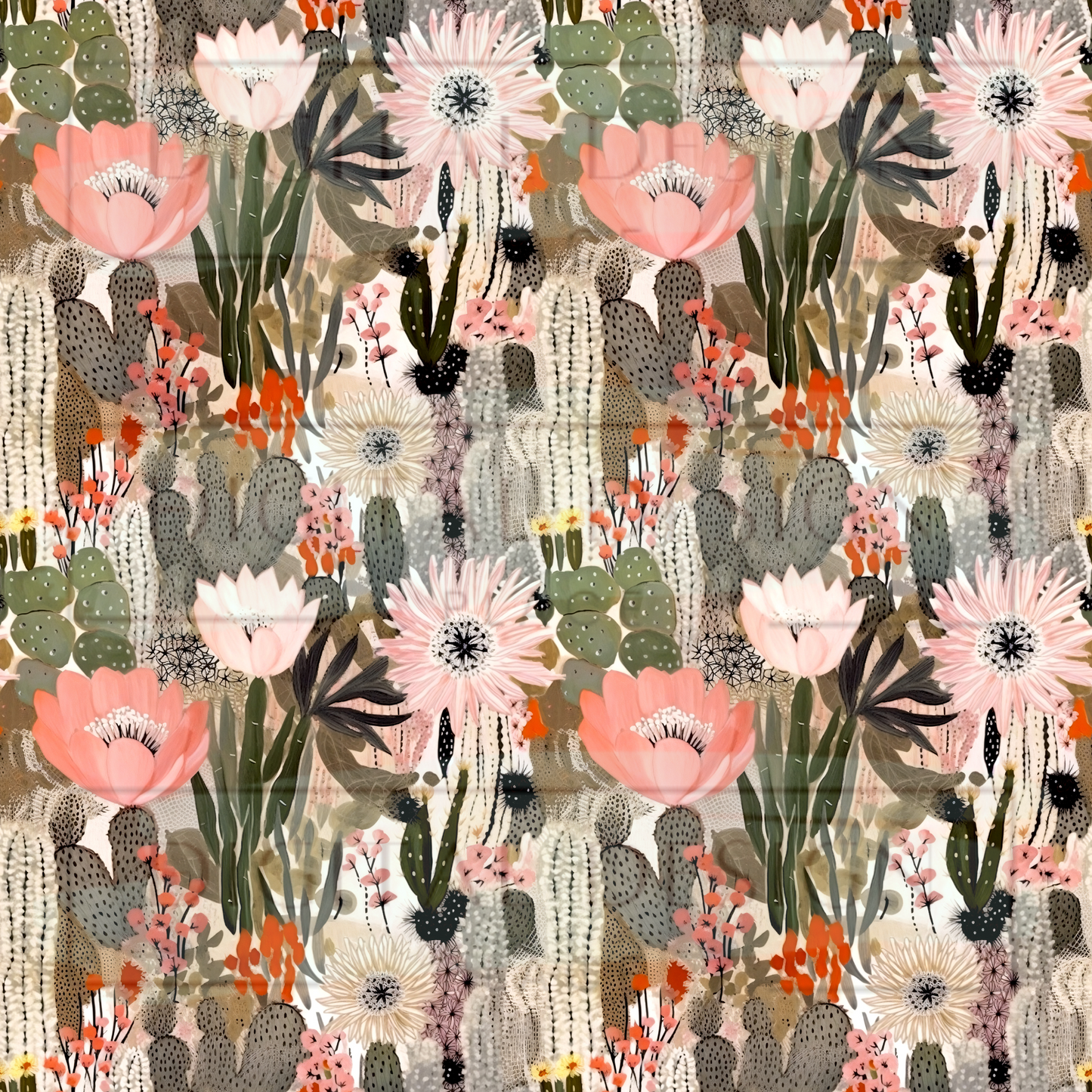 Boho Cacti Desert VinylV1630