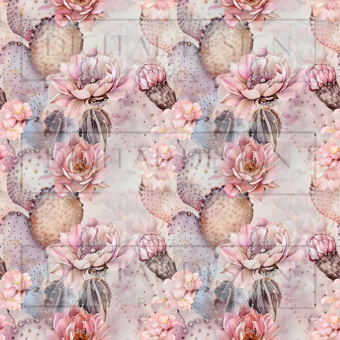 Pink Soft Desert Cacti VinylV2213