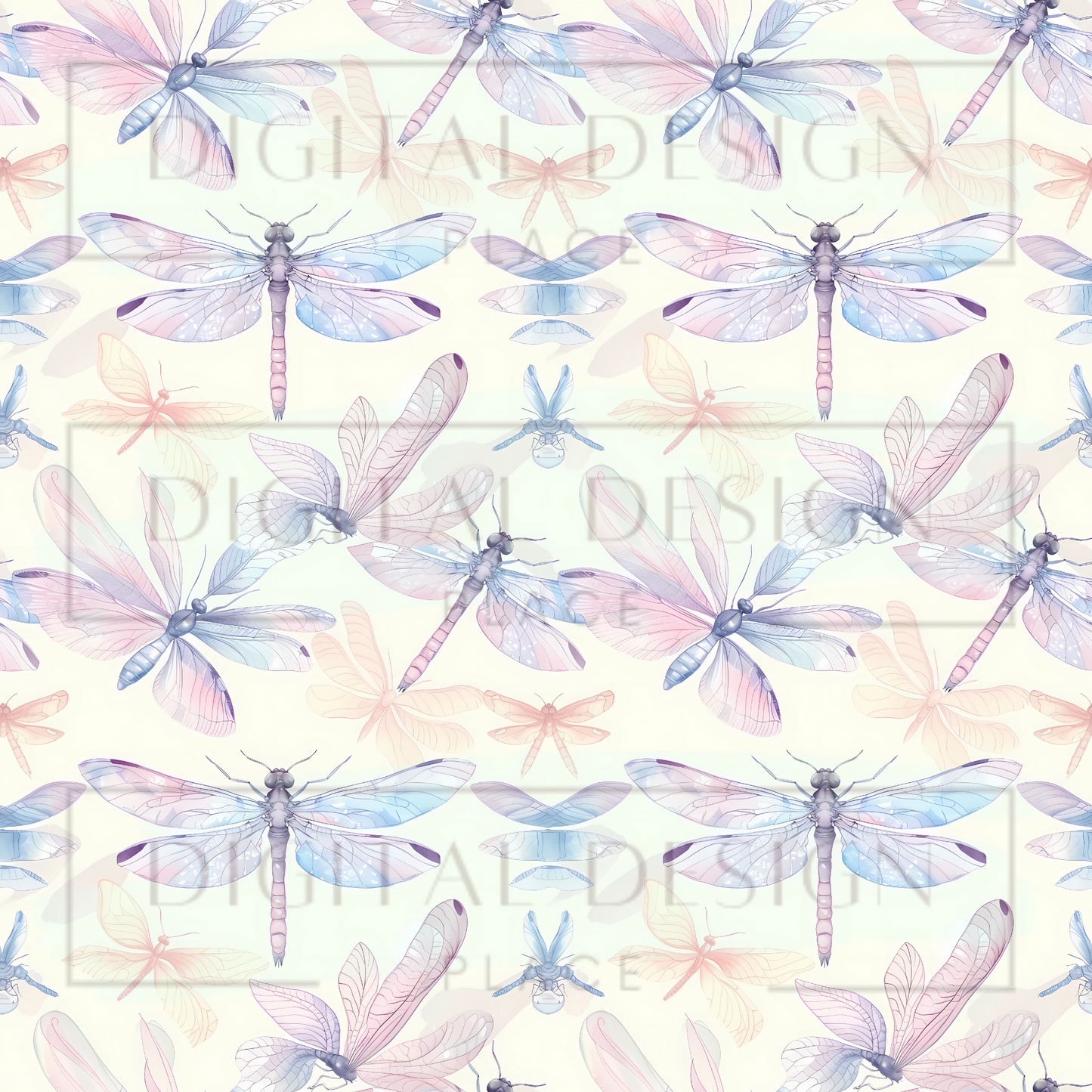 Pastel Dragonflies VinylV2345