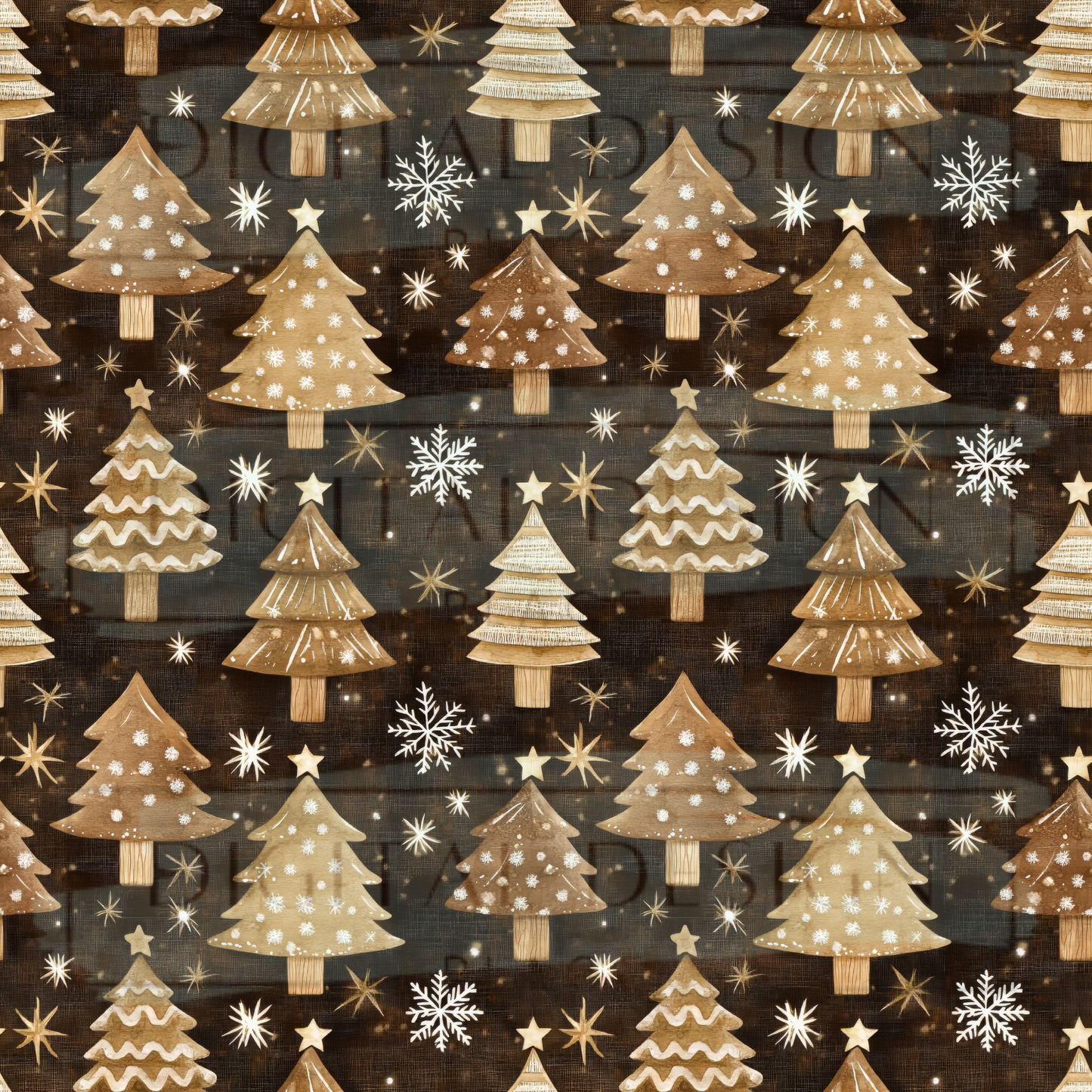 Rustic Christmas Trees VinylV2593