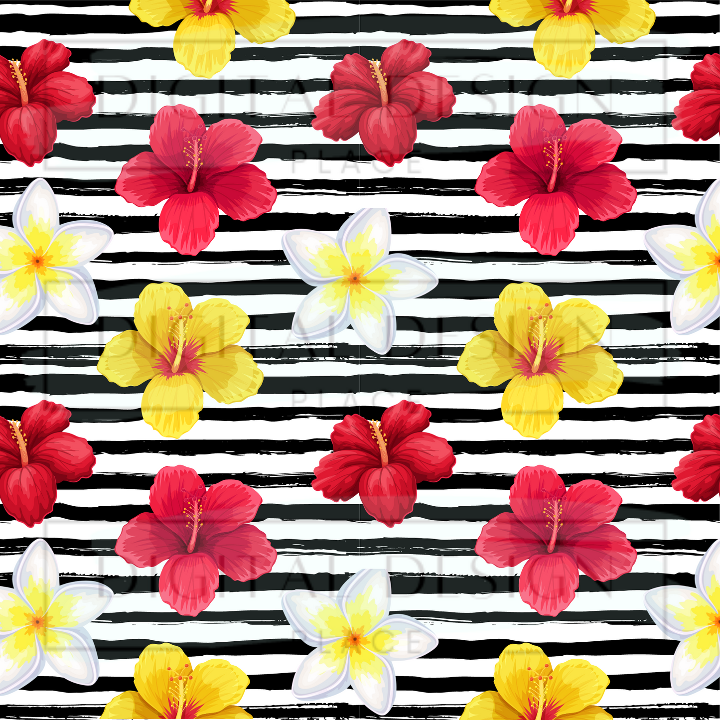 Tropical Paradise Stripe VinylV386