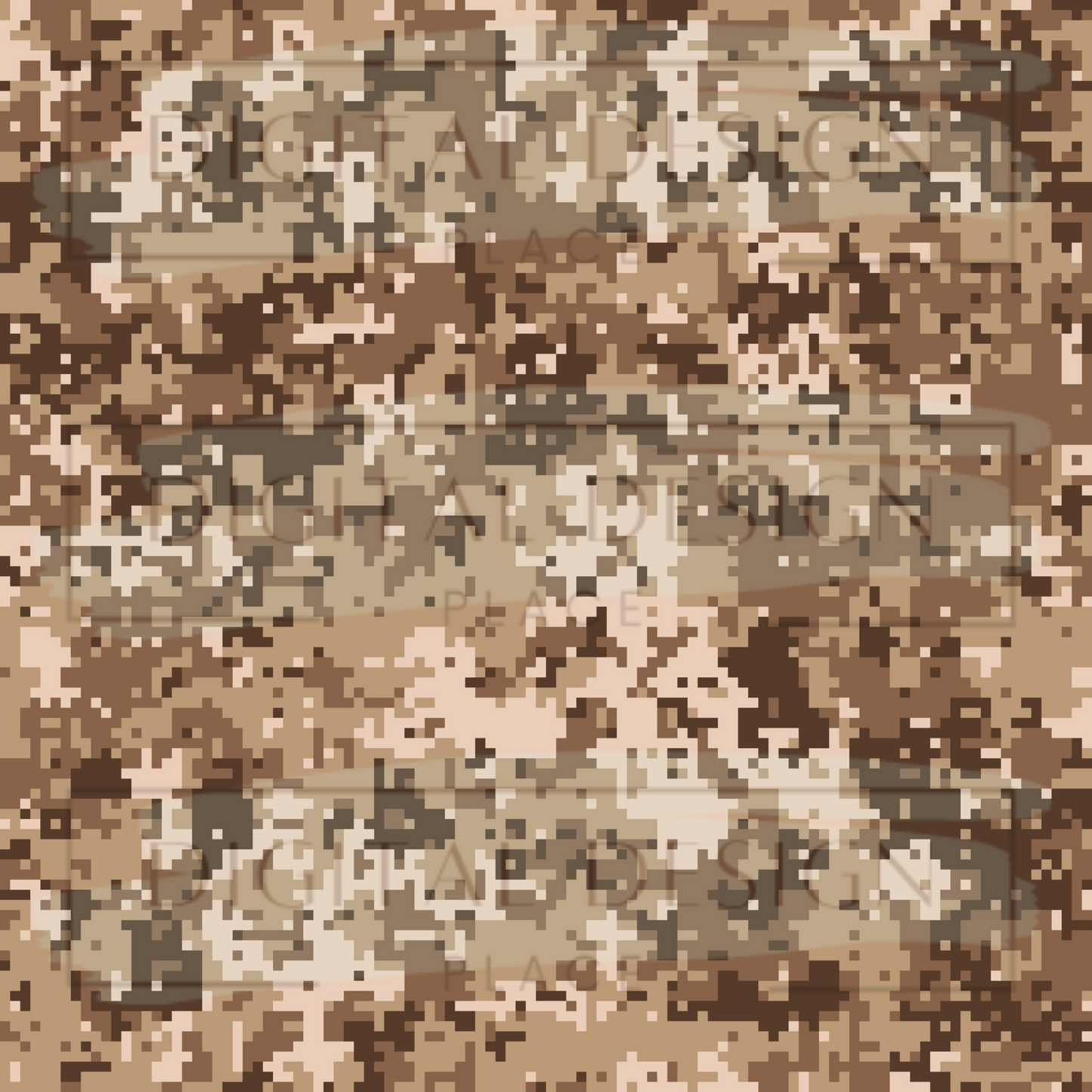 Brown Digi Camo VinylV658