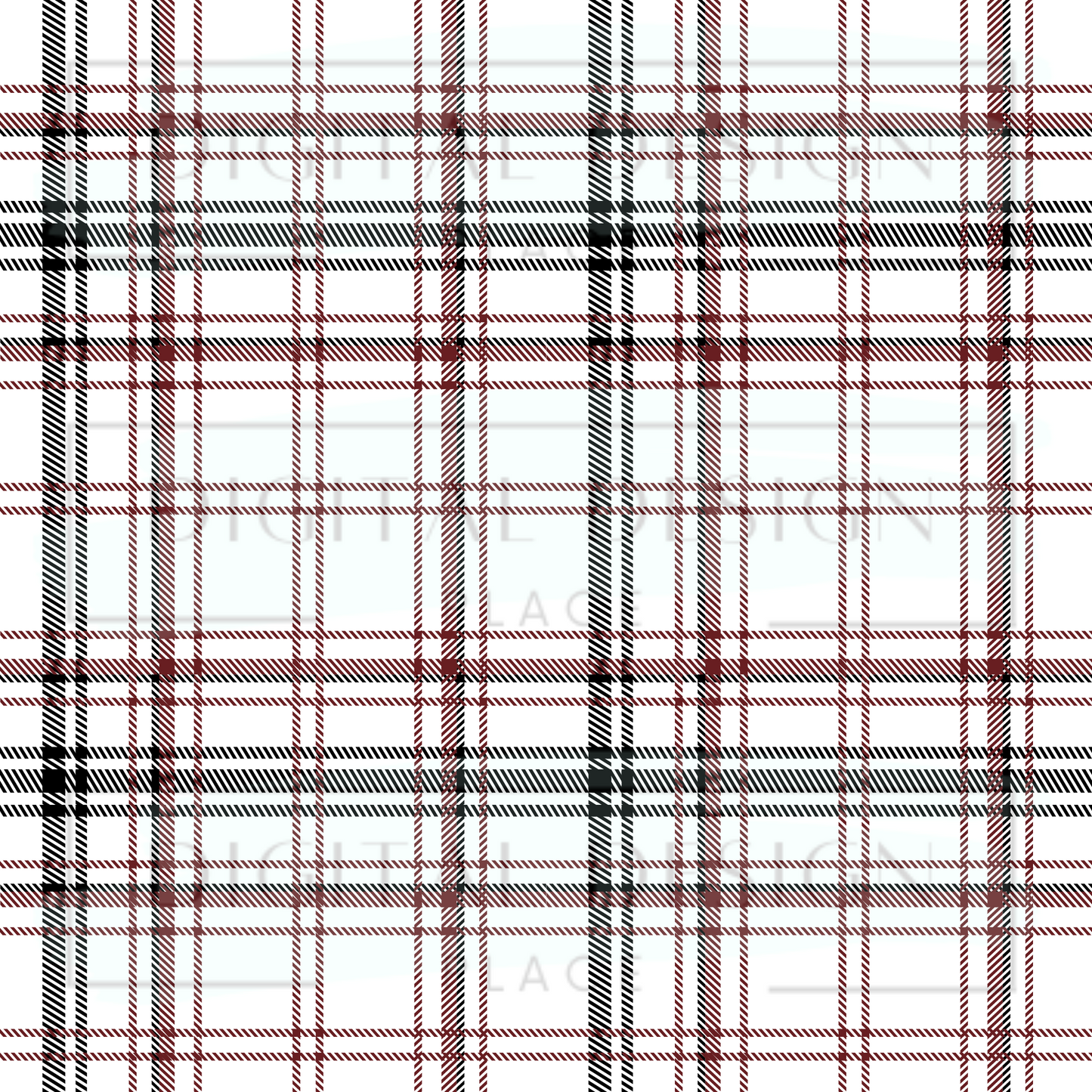 Red Black Plaid VinylV710