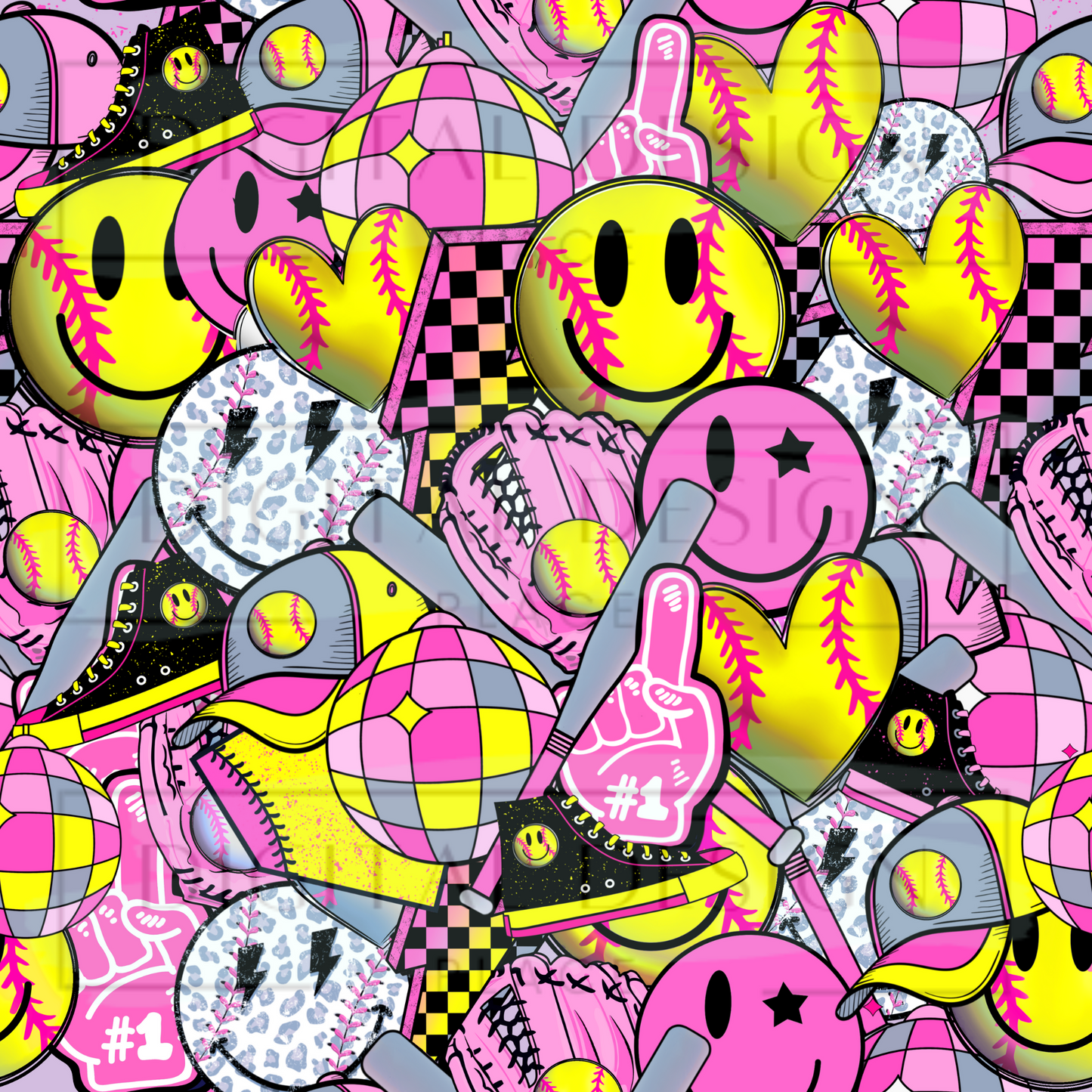 Softball Vibes Large VinylV904