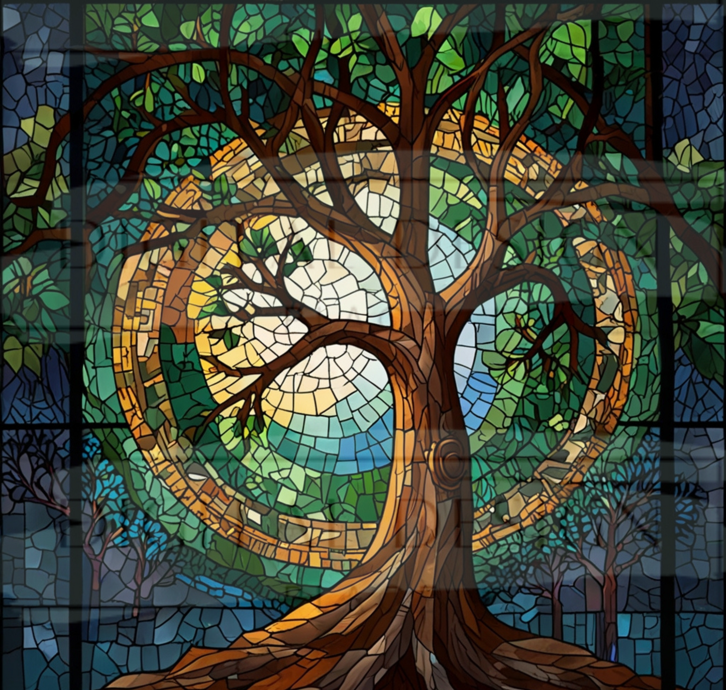 Stained Glass Tree TWRW228