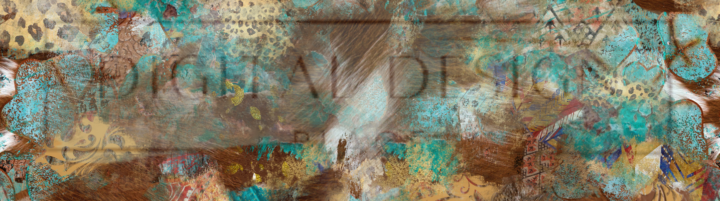 Cowprint Patchwork Wrap DupW9