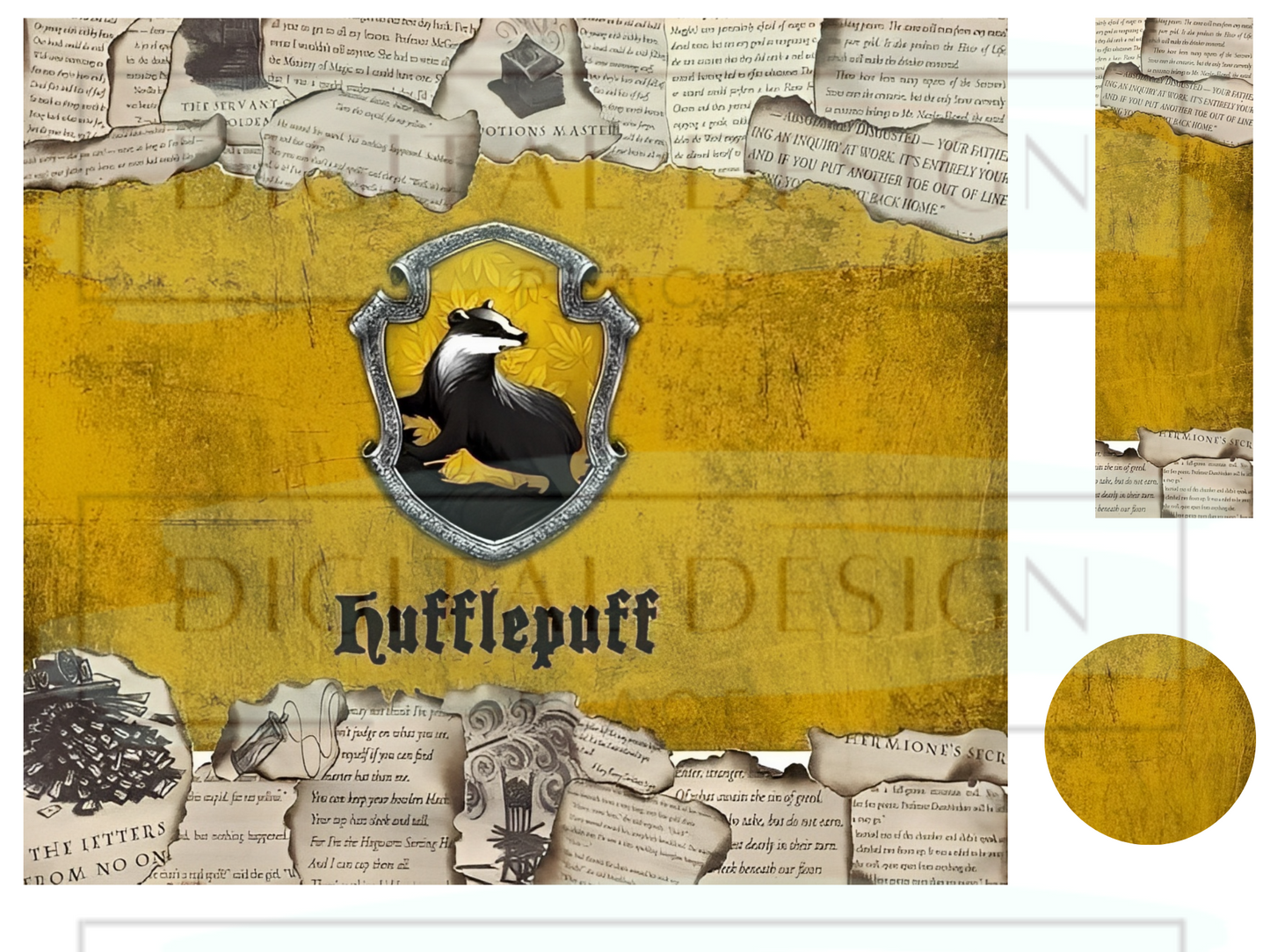 Yellow House Torn Pages WrB194