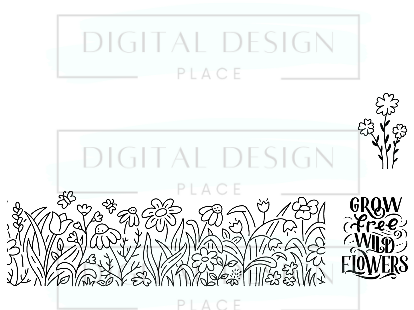 Wildflower Silhoutte WrB71