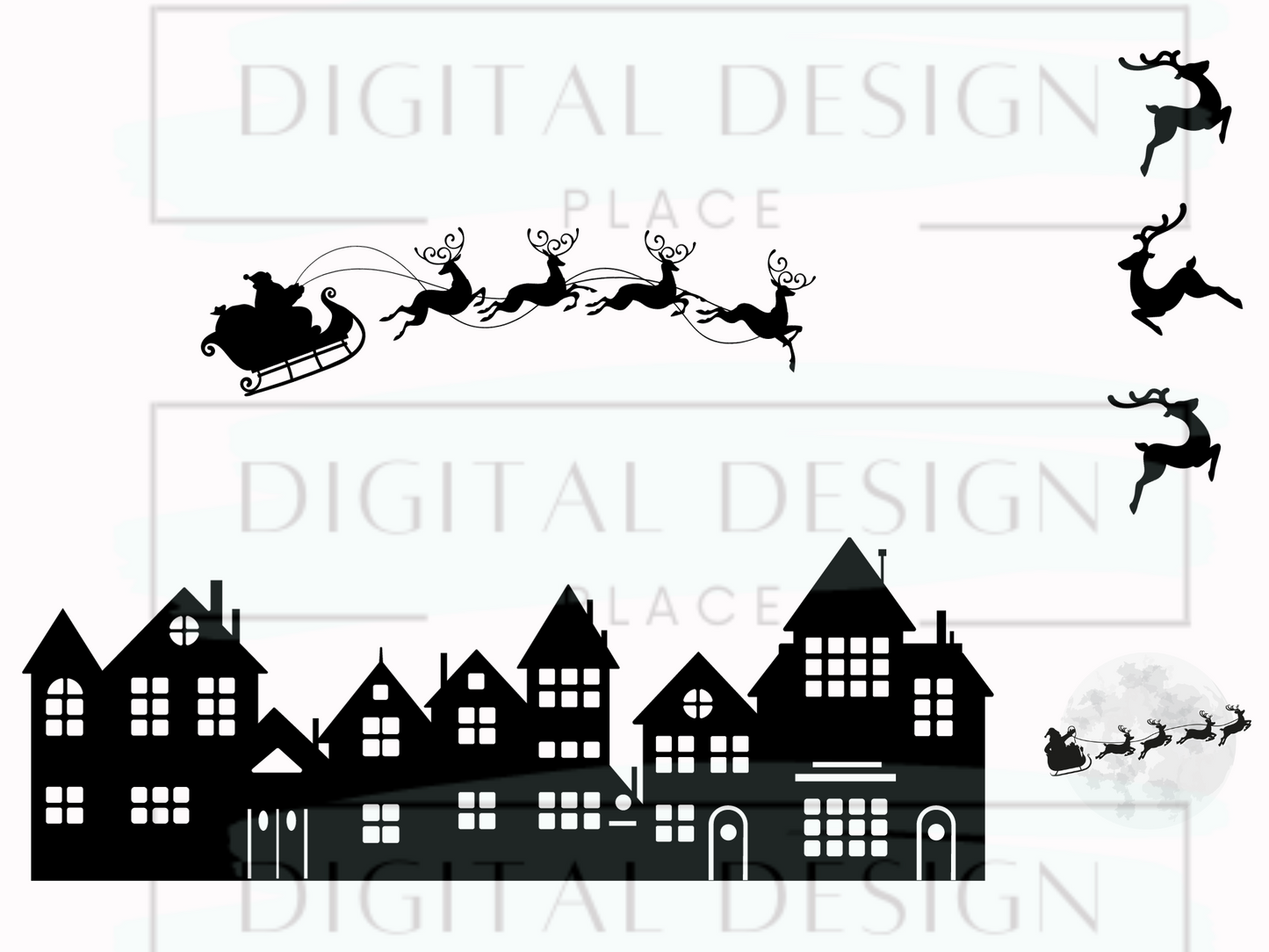 Up on the Rooftop Silhouette WrB74