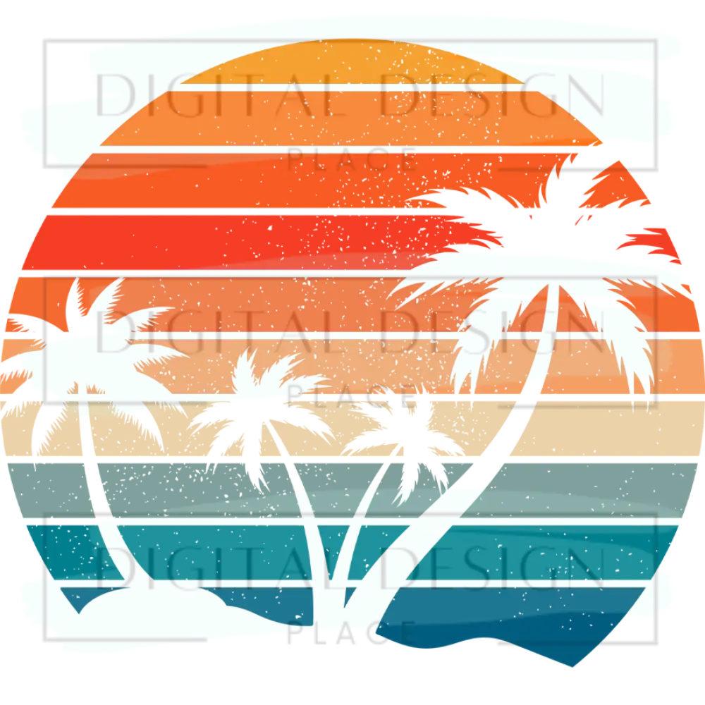 Beach Sunset Cutout PJP18
