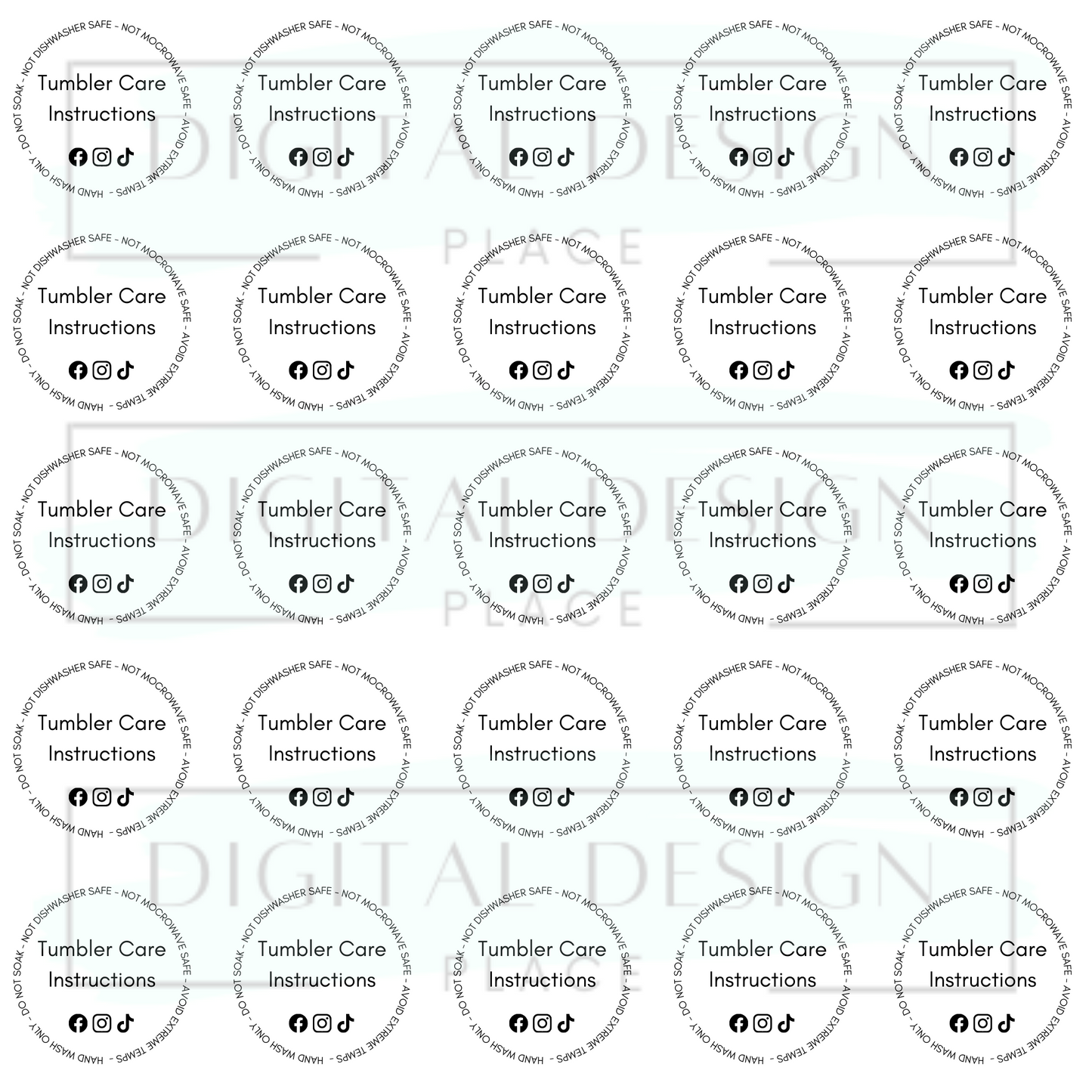 Care Instructions Sheet