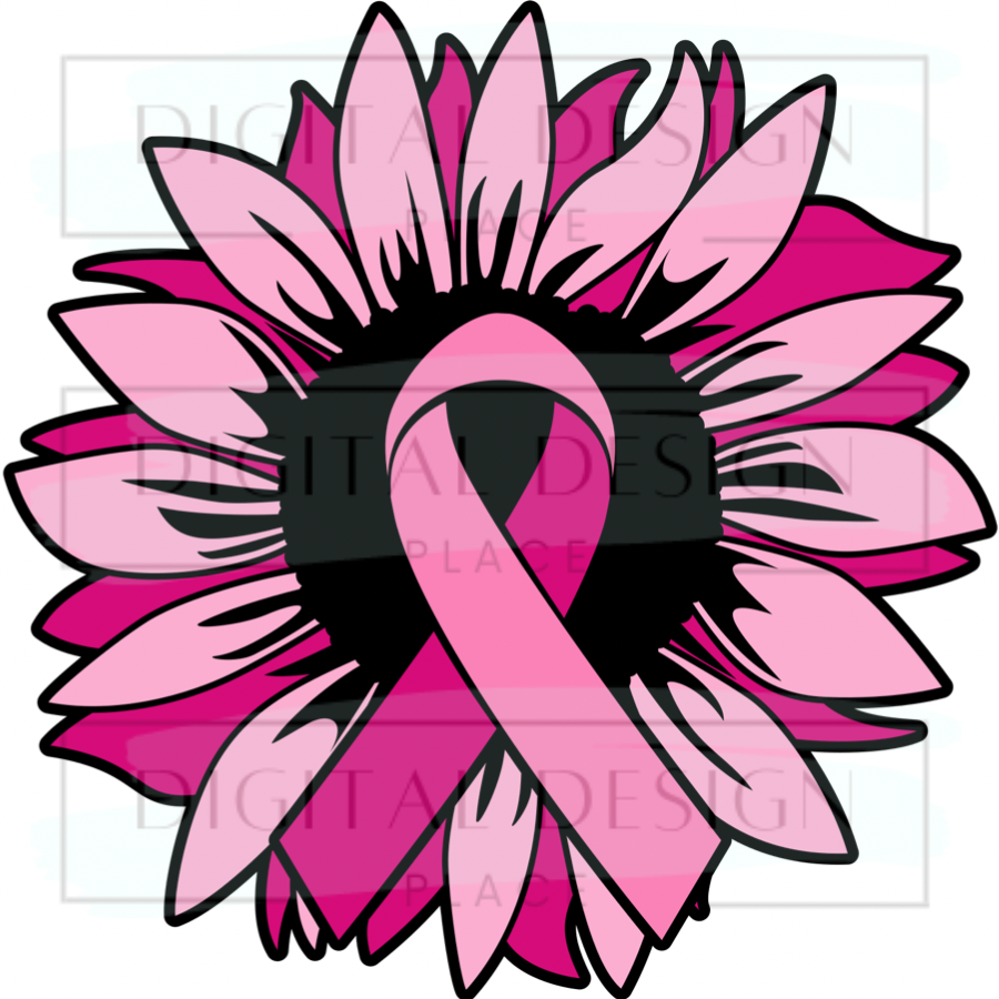 Pink Ribbon Sunflower AwareA20