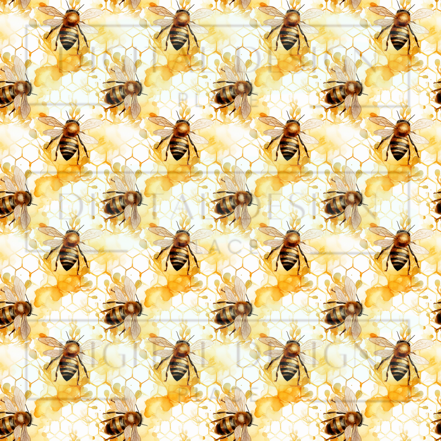 Honeycomb Bees VinylV1172