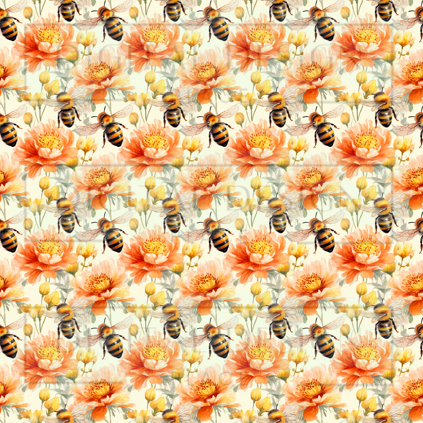 Orange Bees VinylV1167