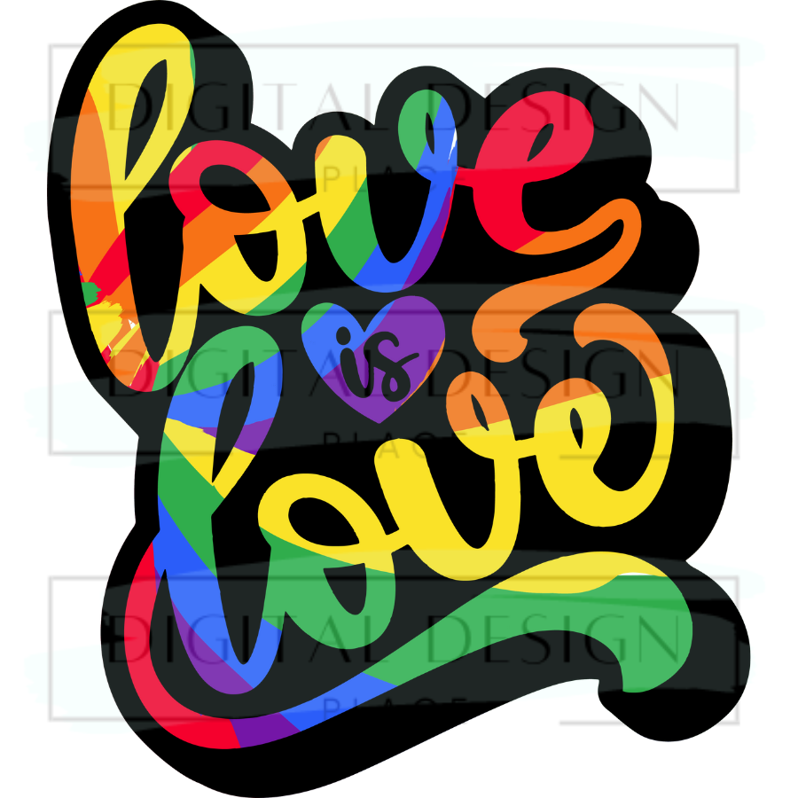 Love is Love Black Offset PRIP8