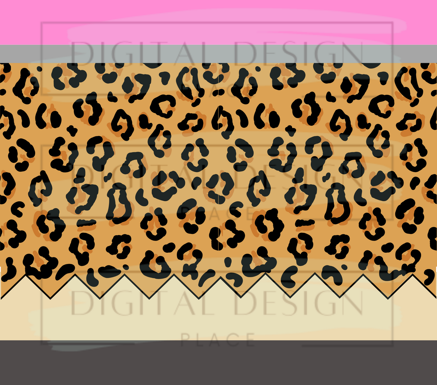 Cheetah Pencil 20oz Wrap