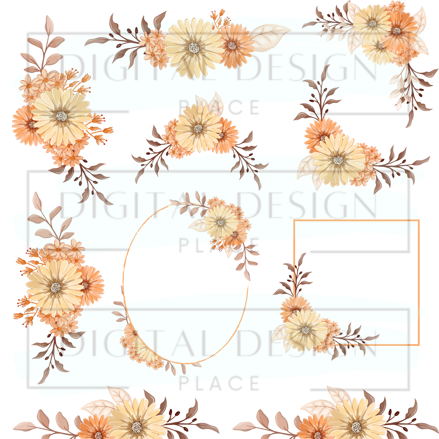 Peaches and Cream Florals ELEE40