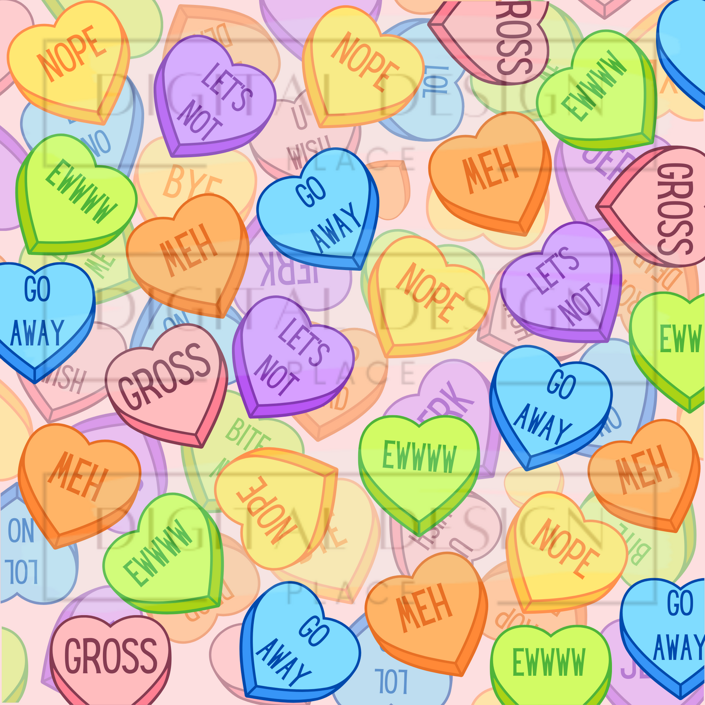 AntiValentine Conversation Hearts VinylV190