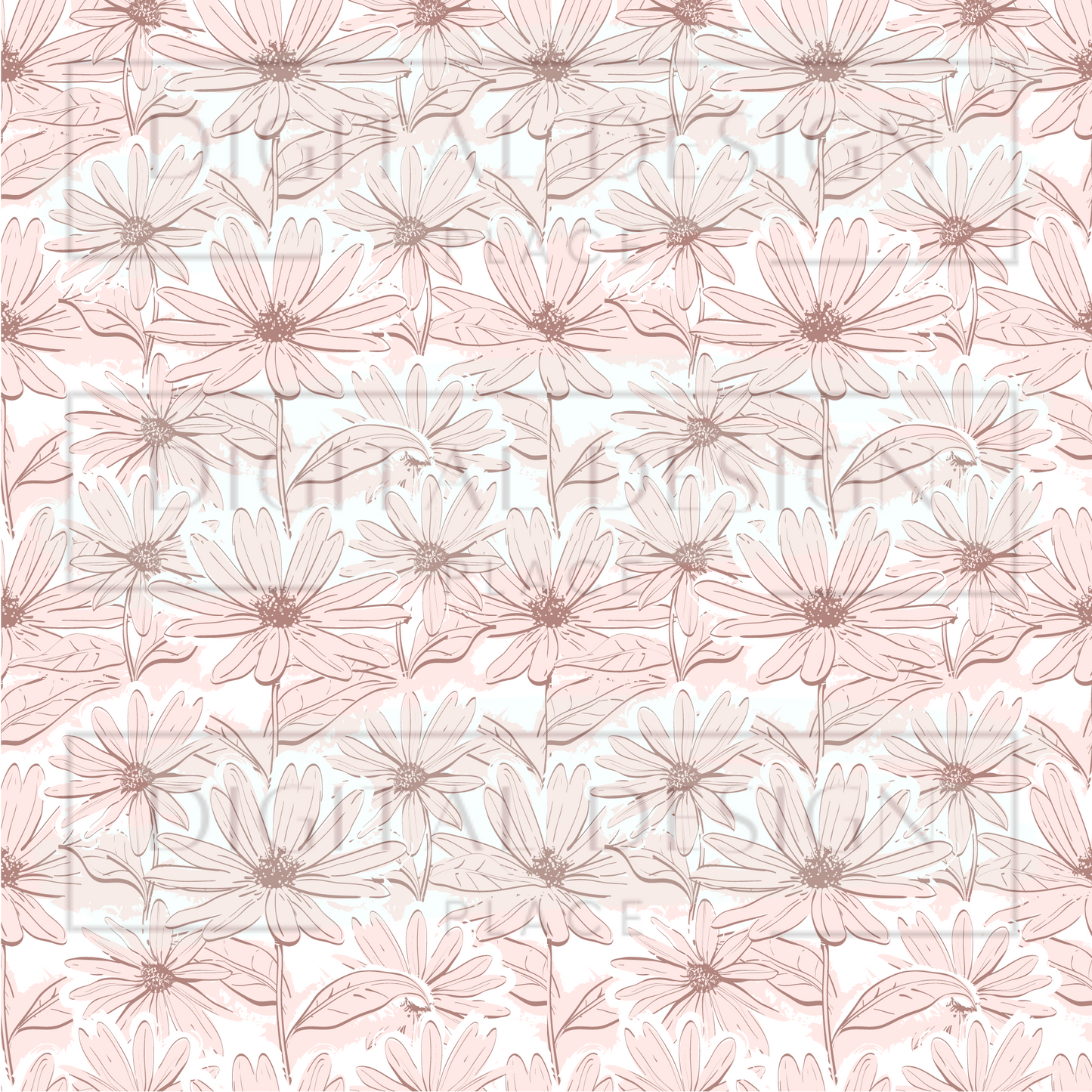 Layered Pink Daisies VinylV206