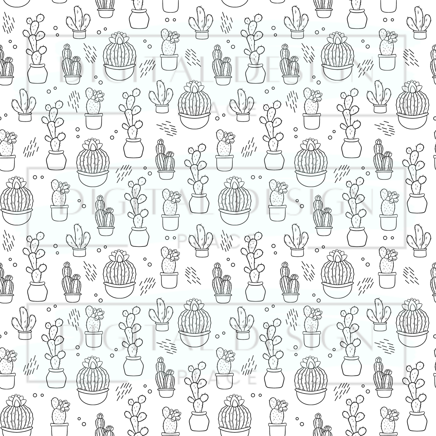 Cactus Stencil VinylV216