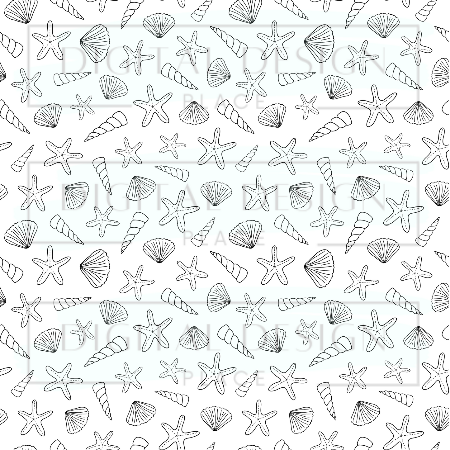 Seashell Stencil VinylV225