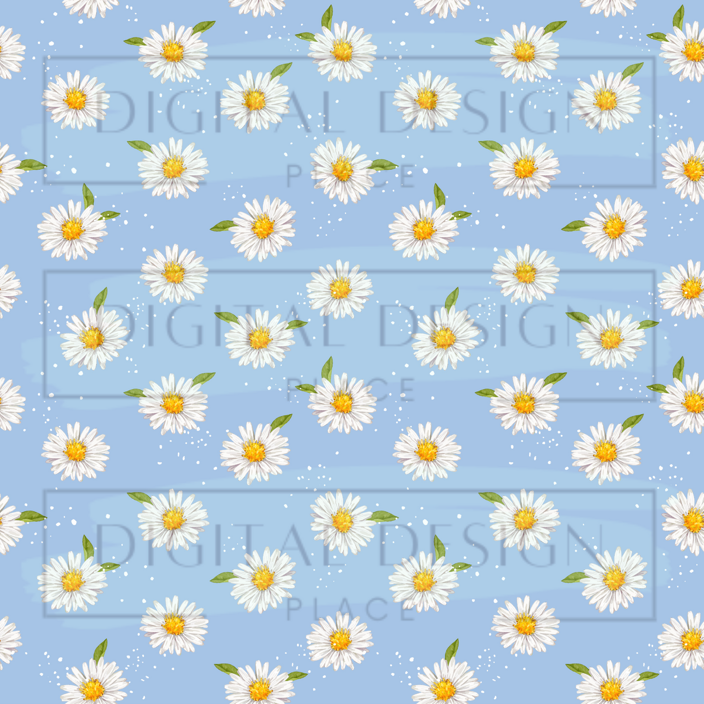 Blue Daisy Scattered VinylV251