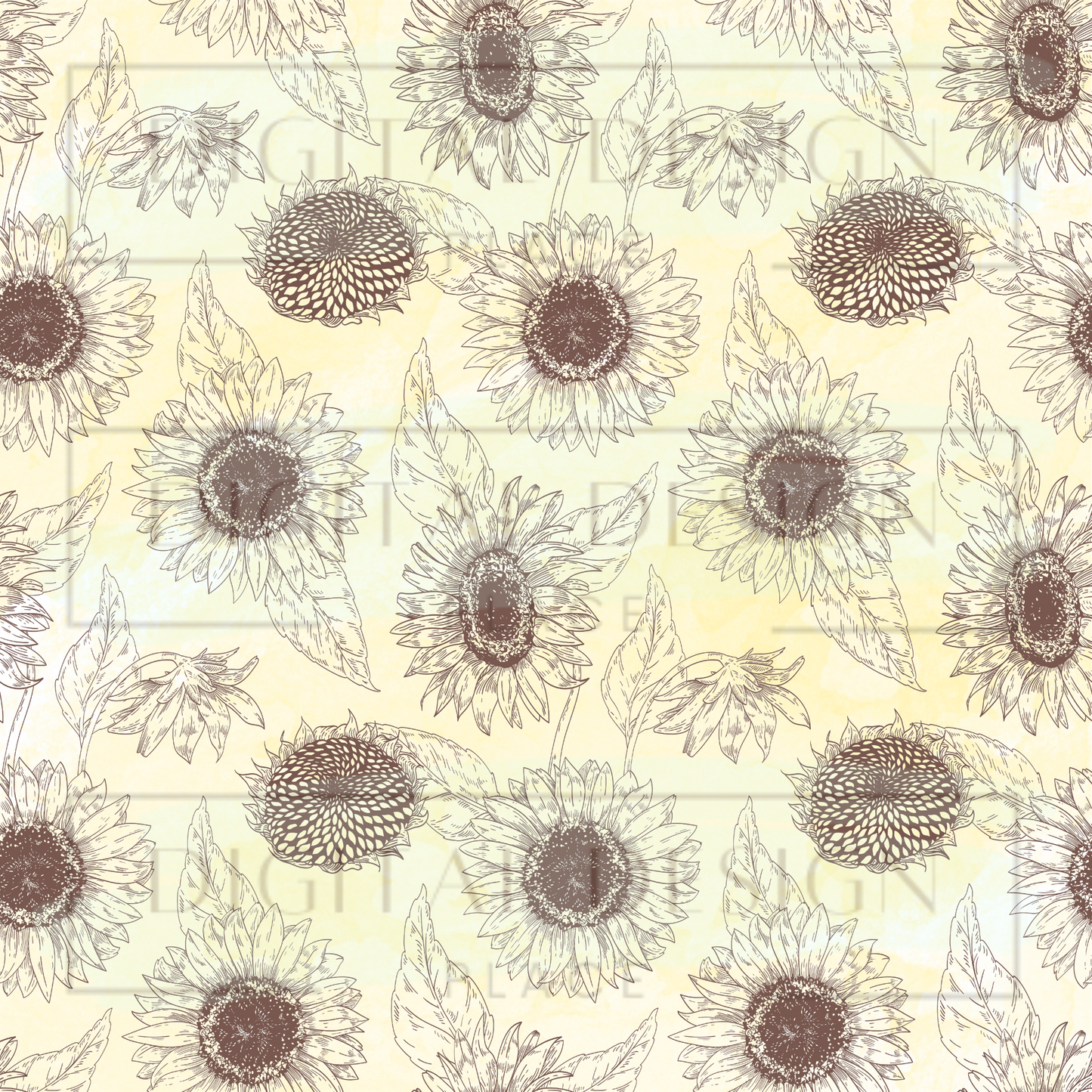 Sunflower Linedrawn VinylV320