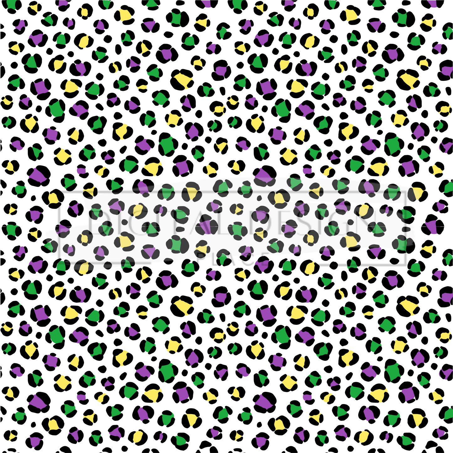 Mardi Gras Spotted VinylV28